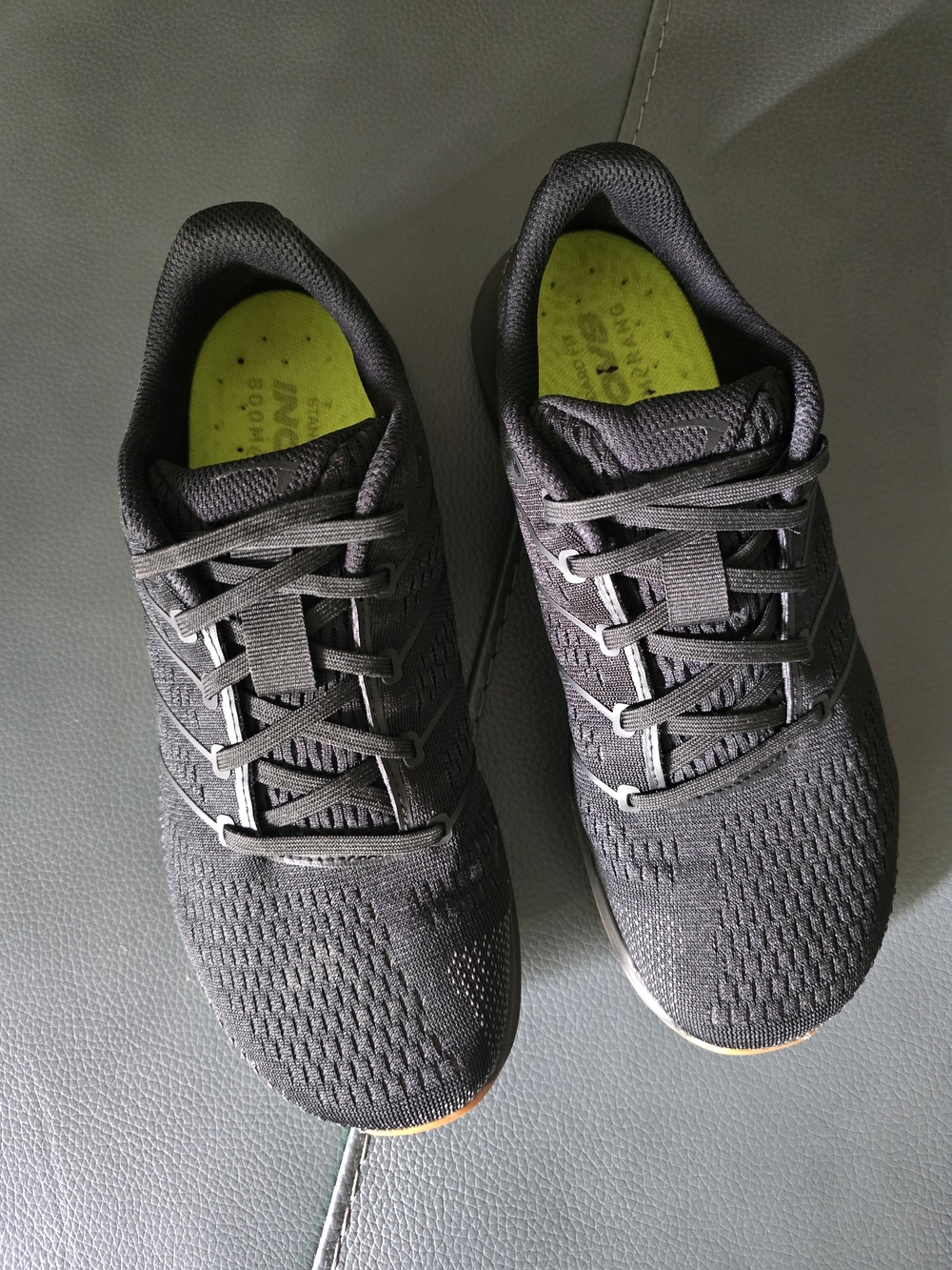 Inov-8 Women's Black Athletic Training Shoes with Yellow Insole